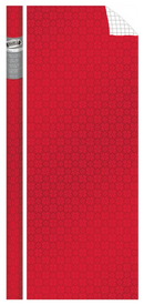 Prismatic Foil Roll Wrap - 30" x 120" - Crimson Snowflakes - The Country Christmas Loft