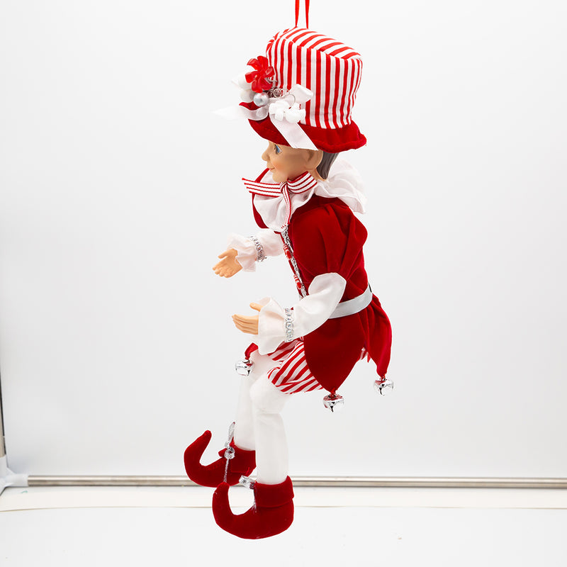 Kringles Peppermint Elf - 15 Inch Ornament - The Country Christmas Loft