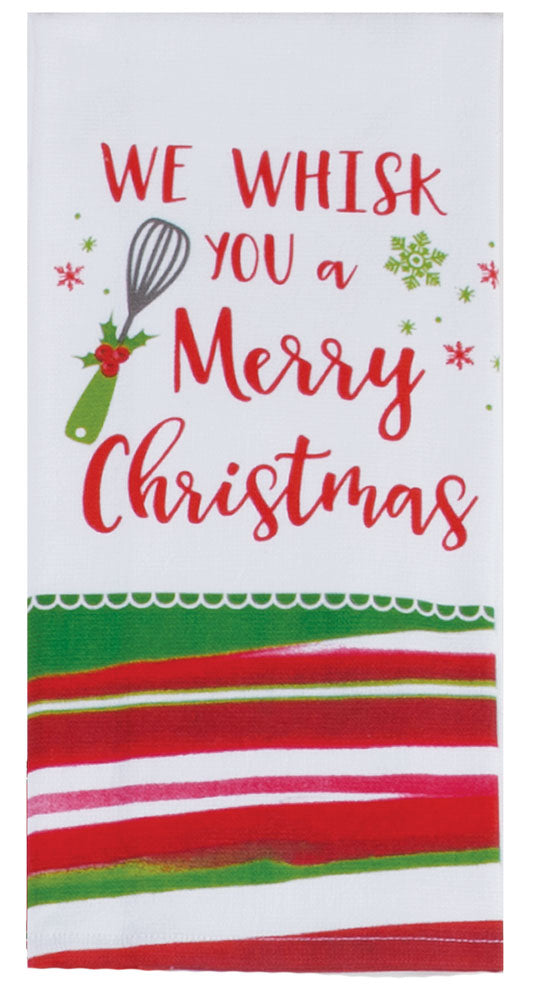 Christmas Tranquility We Whisk You Dual Purpose Terry Towel - The Country Christmas Loft