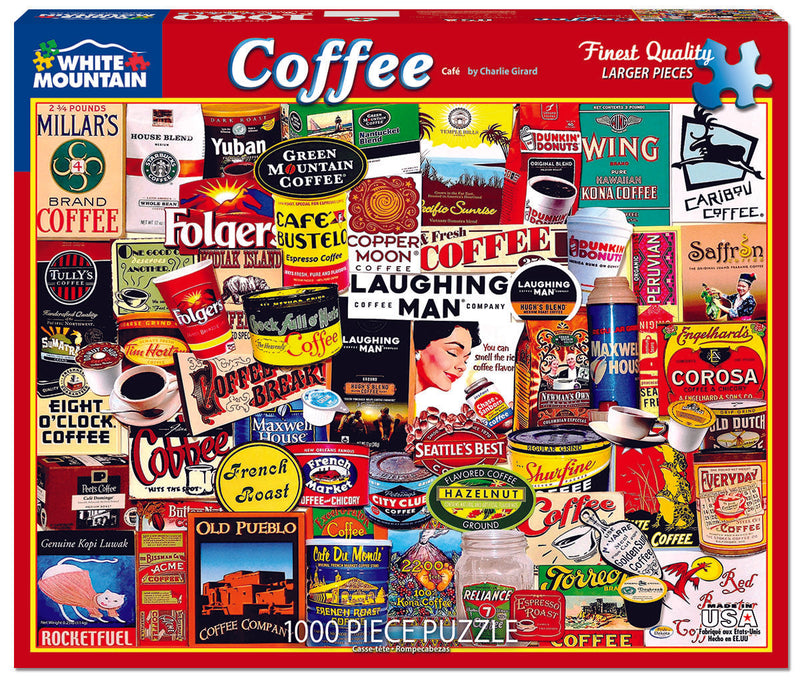 Coffee - 1000 Piece Puzzle - The Country Christmas Loft