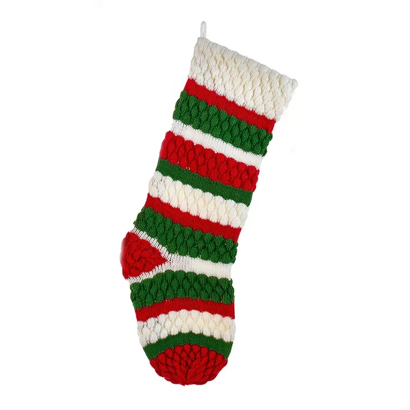 Plush Knit 20 Inch Stocking - - The Country Christmas Loft