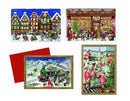 Around the Town Advent Calendar Card - - The Country Christmas Loft