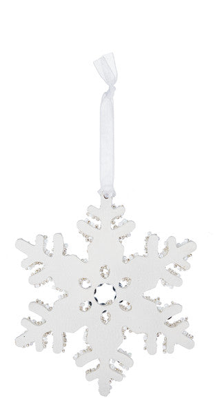 Beaded Snowflake Ornament - Style 1 - The Country Christmas Loft