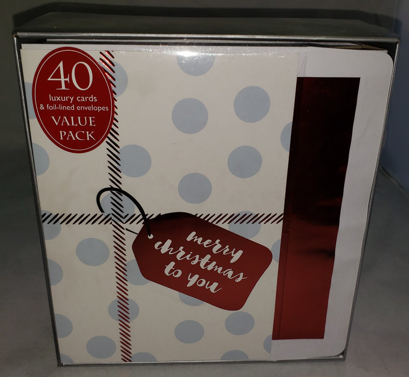 Holiday Luxury Favorites Value 40 Card Box - A present for You - The Country Christmas Loft
