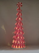 Lighted Peppermint Candy Tree - 18 Inches Tall