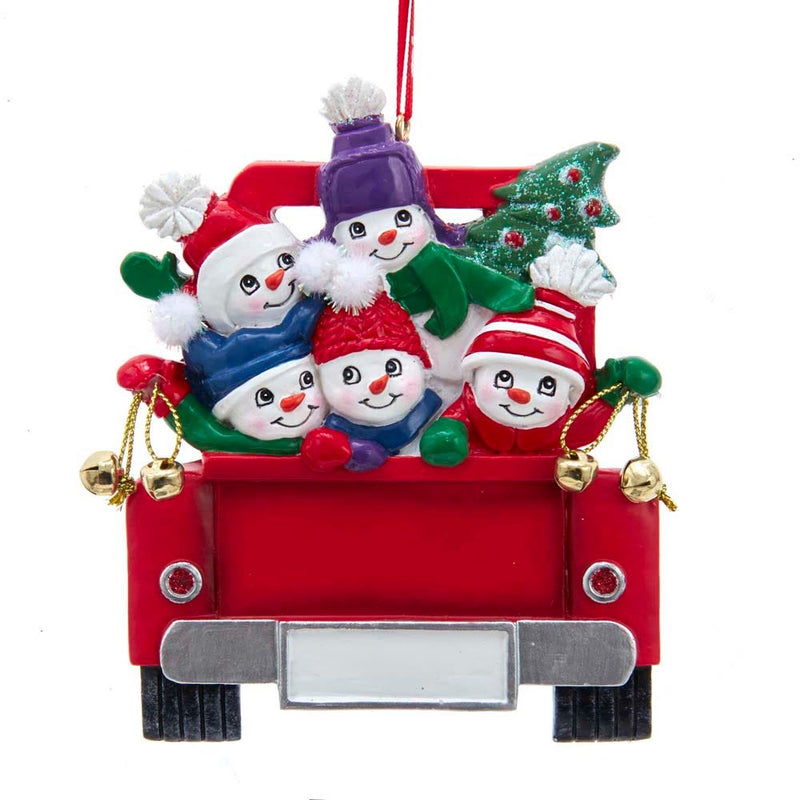 Snowman on Truck Ornament - - The Country Christmas Loft