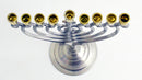 Nickle Brass Menorah - Tree Design - The Country Christmas Loft