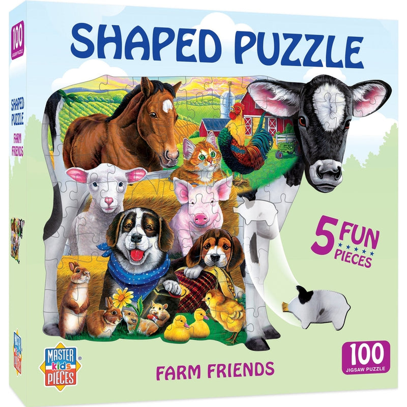 Farm Friends - 100 Piece Shaped Puzzle