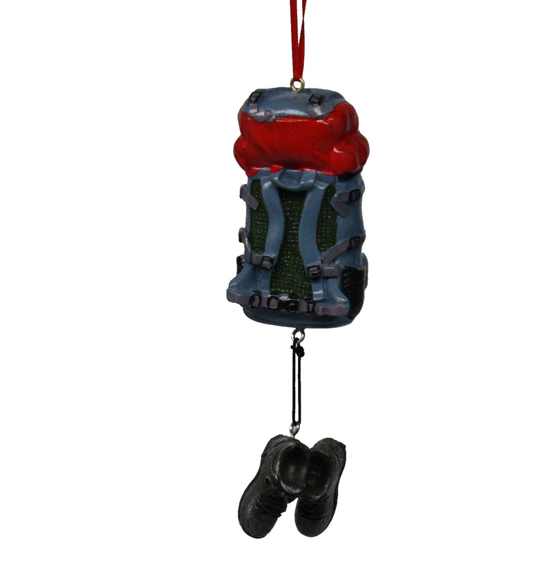 Hiking Backpack With Shoes Dangle Ornament No Stick