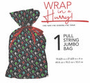 Jumbo Pull String Gift Bag - Swirls - The Country Christmas Loft