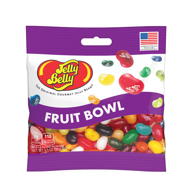 Fruit Bowl Jelly Beans 3.5 oz Grab & Go Bag