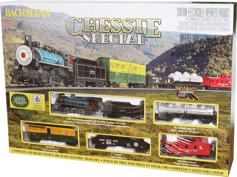 Bachmann Trains - Chessie Special Ready To Run Electric Train Set - HO Scale - The Country Christmas Loft