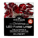 20-Light Battery-Operated LED String Lights - Cardinals - The Country Christmas Loft