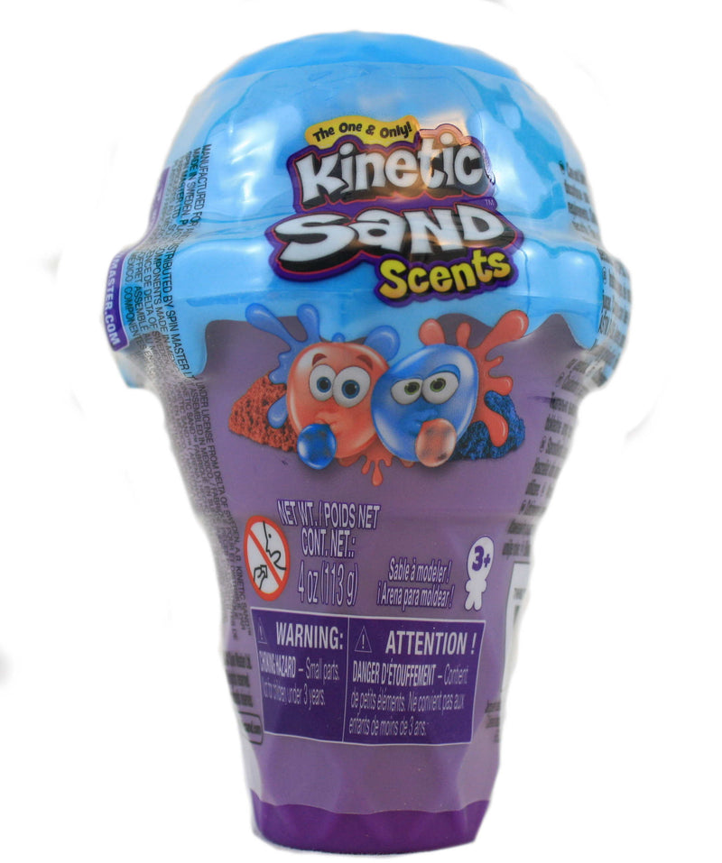Kinetic Sand Scents - 4oz Ice Cream Cone - Red & Blue Berry