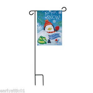 Holiday Garden Flag With Stake - - The Country Christmas Loft