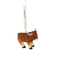 Handcarved Wood Ornament - Longhorn