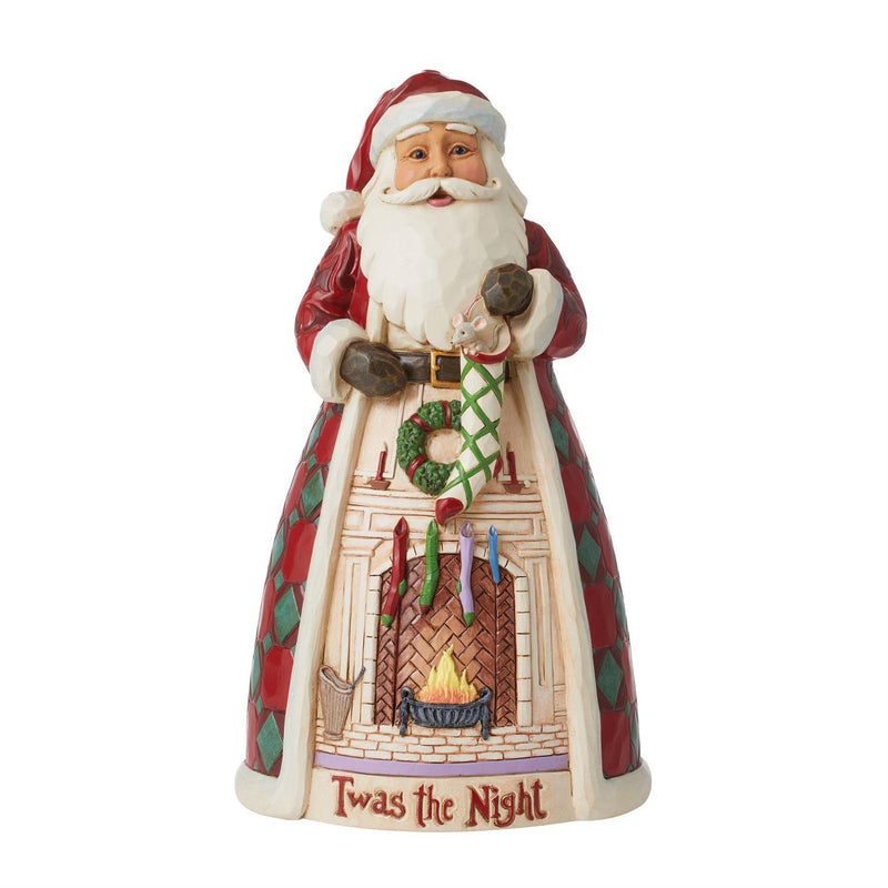 Twas The Night Santa Fireplace - Figurine