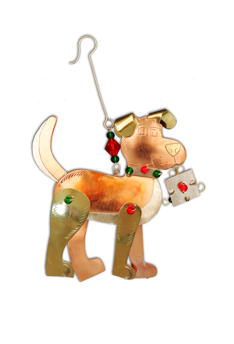 Present Pup Ornament - The Country Christmas Loft