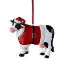 Resin Christmas Cow Ornament - - The Country Christmas Loft