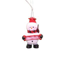 Cozy Snowman Ornament (Letters A - F) - - The Country Christmas Loft