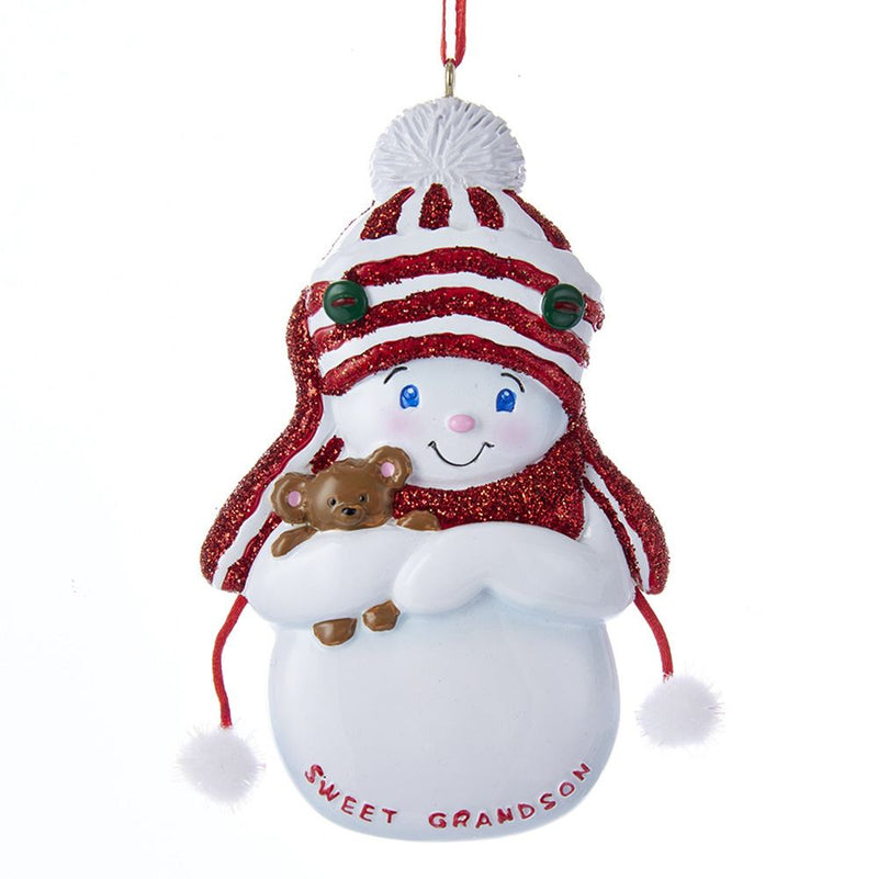 Snowboy Sweet Grandson Ornament - The Country Christmas Loft