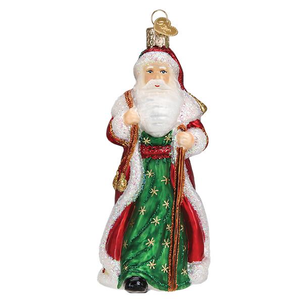 Father Christmas With Bells Ornament - The Country Christmas Loft