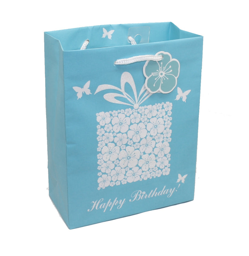 Butterfly Floral Present Birthday Gift Bag - The Country Christmas Loft