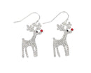Sparkling Crystal Rudolph - Earrings - Gift Shoppe >> Jewelry >> Earrings - by Periwinkle By Barlow