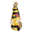Bee Happy Gnome Glass Ornament - The Country Christmas Loft