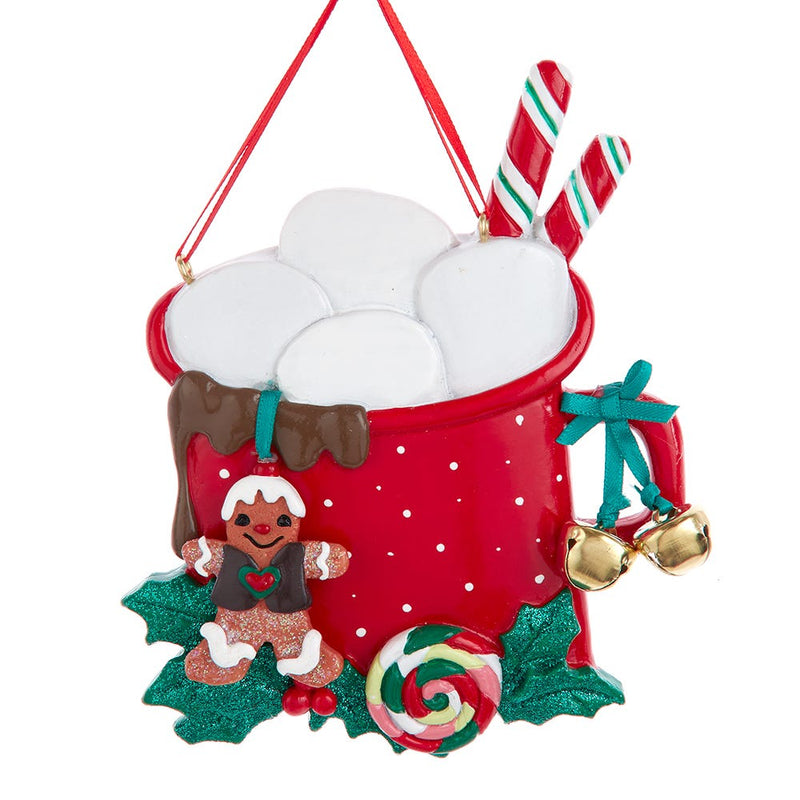 Cocoa Mug With Marshmallows Ornament - Family of 4 - The Country Christmas Loft