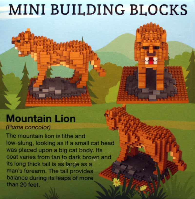 Mini Building Blocks - Mountain Lion - The Country Christmas Loft