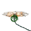 9.5" 10-Light Silver Glittered Capiz Star Treetop - The Country Christmas Loft