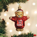 I Love You More Bear Ornament - The Country Christmas Loft