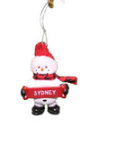Cozy Snowman Ornament (Letters S - Z) - - The Country Christmas Loft
