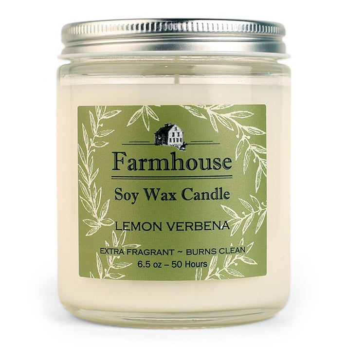 Sweet Grass Farm 6.5 Ounce Soy Candle - Lemon Verbena - The Country Christmas Loft