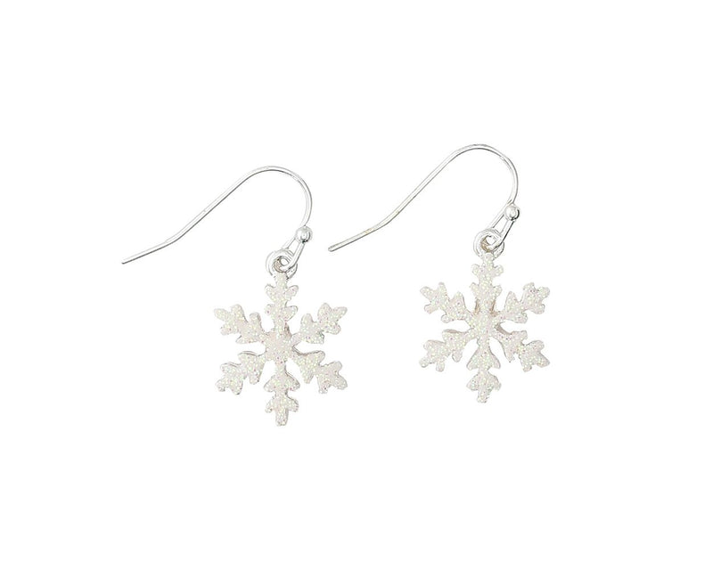 Glitter Snowflake - Earrings - The Country Christmas Loft