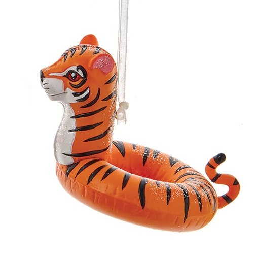 Jungle Animal In Float Ornament - Tiger - The Country Christmas Loft