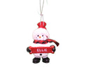 Cozy Snowman Ornament (Letters A - F) - - The Country Christmas Loft