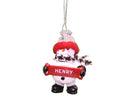 Cozy Snowman Ornament (Letters G - R) - - The Country Christmas Loft