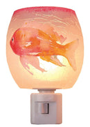 Glass Nightlight - Water Color Fish - - The Country Christmas Loft