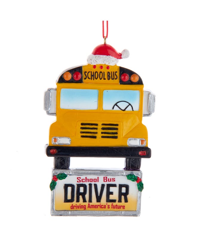 School Bus Driver Ornament - The Country Christmas Loft