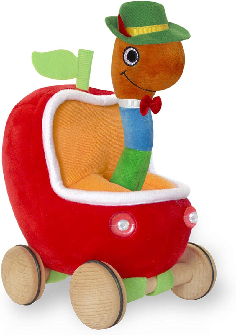 Lowly Worm Soft Toy With Car - The Country Christmas Loft
