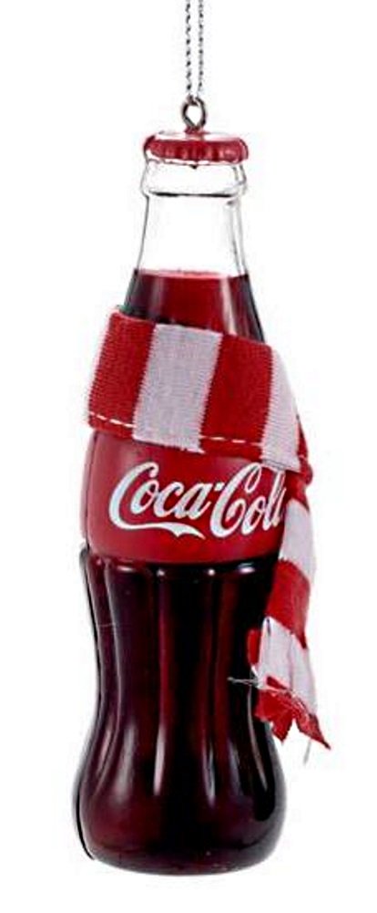Coca-Cola Bottle With Scarf - Coke - The Country Christmas Loft