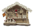 Battery-Operated LED Light-Up Wooden House - - The Country Christmas Loft