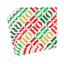 Ho Ho Ho Paper Cocktail Napkins in White - The Country Christmas Loft