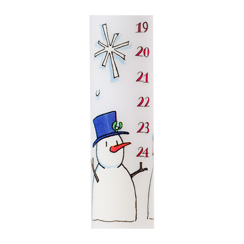 Advent Taper Candle - Snowmen - The Country Christmas Loft