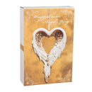 Wrapped In Angel's Wings Heart Gilded Porcelain Ornament - The Country Christmas Loft