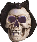 Resin Skull With Bat Led Screamer - The Country Christmas Loft