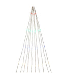 200-Light Silver Nylon Canopy Light With Multicolor LED Lights - The Country Christmas Loft