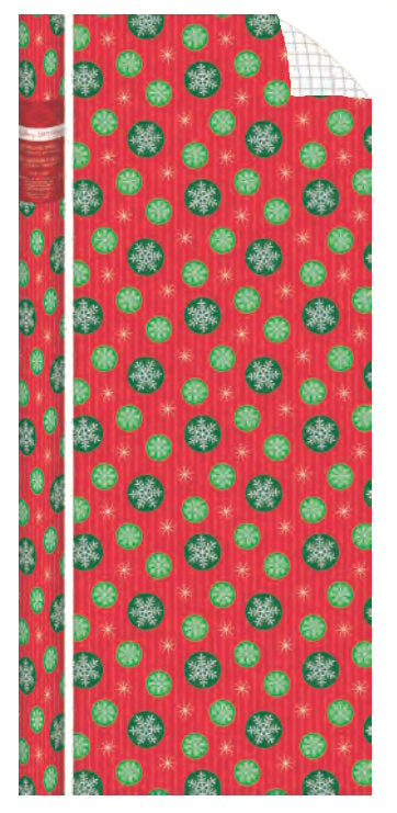 Holiday Ornaments Foil Roll Wrap - 30" x 144"